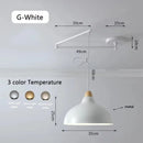 Modern Rocking Arm Pendant Lamp Movable Hanging Chandelier for Living Room by Ljojo