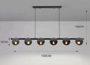 Nordic Smoke Grey/Gold Glass Pendant Light - Modern Kitchen Island Chandelier by Ljojo