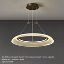 Ljojo Modern Acrylic Multi-layer Chandelier LED Pendant Light for Living Room and Bedroom