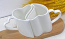 Ljojo Lover Thermal Cup Set, Fine Bone  Espresso Heart Shaped Mug