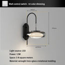 Italian Minimalist Living Room Black Wall Lamps Modern Creative Glass Light Bedroom Atmosphere Bedside Lights by Ljojo