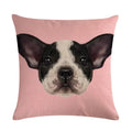 Cartoon Dog Cushion Cover by Ljojo - Linen Pet Pillow for Home Office Sofa Decor