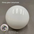 Ljojo Glass Bubble Wall Sconce Light Glossy Frost Lampshade for Living Room and Bedroom