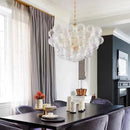 Ljojo Luxury Glass Chandelier Pendant Lamp with E14 Bulb