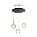 Nordic Glass Bubble LED Pendant Lights Chandeliers for Living Room by Ljojo