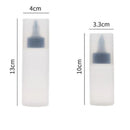 Ljojo 40/80ml Plastic Condiment Squeeze Bottle for Kitchen Seasoning