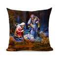 Ljojo Linen Christmas Cushions 45x45 - Modern Home Decor for Living Room and Sofa