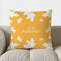 Autumn Leaves Patterned Throw Pillow Cover by Ljojo