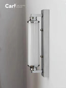 Ljojo Retro Industrial Glass Wall Lamp Strip - Modern Simple Bathroom Mirror Frame Light