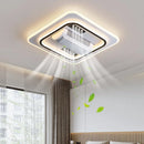 Nordic 6 Speed Remote Vaneless LED Ceiling Fan Light for Bedroom Dining Room by Ljojo