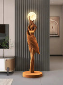 Ljojo Modern Art Floor Lamp Humanoid Sculpture LED Lighting for Living Room Atmosphere