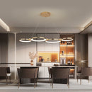 Living Room Chandelier: Dimmable Gold LED Pendant Light by Ljojo
