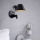 LED Wall Lamp Silver Black Metal Bedroom Study Reading Lights E27 Rotatable Adjustable Lighting Decor by Ljojo