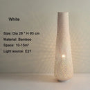 Japanese Handmade Bamboo Wabi Sabi Style Floor Lamp LED Decorative Light by Ljojo