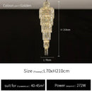 Ljojo Luxury Crystal Chandelier for Villa Living Rooms and Hotel Halls