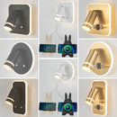 Ljojo Led Wall Sconce Lamp Touch Switch USB Tri-color Diammable Lights