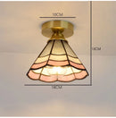 Ceiling Chandeliers Modern Tiffany Glass Pendant Light for Bedroom Kitchen - Ljojo