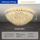 French Crystal Chandelier for Modern Living Room by Ljojo - High-End Creamy Style Lighting