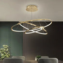 Ljojo LED Ring Ceiling Chandelier for Dining Room Minimalism Lighting