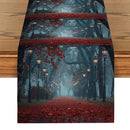 Ljojo Maple Road Lights Table Runner for Kitchen Dining Decor