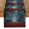 Ljojo Maple Road Lights Table Runner for Kitchen Dining Decor
