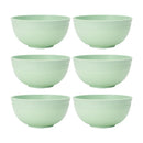Ljojo Light Green Cereal Bowl Set for Dining, Desserts, and Camping