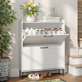 Ljojo™ 3-Door Shoe Storage Cabinet: Entryway Organizer, Freestanding Slim Design