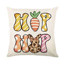 Easter Bunny Eggs Pillowcase 45x45cm Linen Pillow Covers, Ljojo Home Decor Brand
