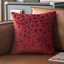 Ljojo 3D Leopard Print Sherpa Pillow Cover 18x18 Inch in Various Colors