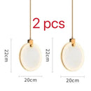 Ljojo Marble Pendant Lamp LED Small Chandelier Light Fixture for Home Decor