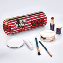 Ljojo Mickey Mouse & Minnie Leather Pencil Case: Big Capacity Office & Cosmetic Holder