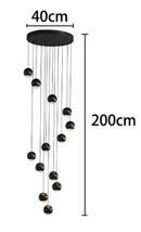Ljojo LED Pendant Light Chandeliers for Living Room Staircase Indoor Lighting