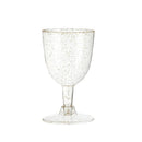 Ljojo 150ml Disposable Clear Plastic Champagne Glasses for Weddings & Parties