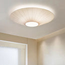 Ljojo Wabi Sabi UFO Styling Fabric Led Ceiling Chandelier | Modern Round Home Decor Lights