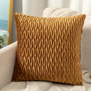 Ljojo 3D Geometric Velvet Pleated Cushion Cover for Home Decor