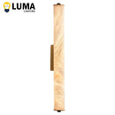 Ljojo Modern Luxury Alabaster Marble Wall Sconce Spanish Copper Bedroom Home Decor