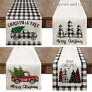Christmas Tree Printed Table Runner by Ljojo: Festive Home Party Decor