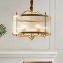 Golden Copper Glass Chandelier for Living Room by Ljojo - Modern Luxury Ceiling Pendant Light