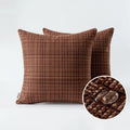 Ljojo 45x45cm Christmas Red Waterproof Pillowcase Farmhouse Cushion Covers