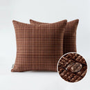 Ljojo 45x45cm Christmas Red Waterproof Pillowcase Farmhouse Cushion Covers