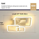 Modern LED Dimmable Ceiling Light Fixture for Living Dining Bedroom by Ljojo