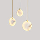 Led Marble Pendant Lights Modern Round Decoration Ceiling Chandeliers - Ljojo