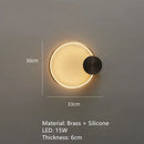 Nordic Brass Ring LED Wall Lights | Art Deco Sconce for Home & Dining Room By Ljojo