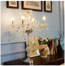 Ljojo Luxury Crystal Chandelier LED Pendant Lamp Elegant European Hanging Light