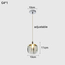 Luxury Crystal Apple Copper Chandelier | Elegant Bedroom Hanging Lamp by Ljojo