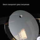 Ljojo Black Glass Led Chandelier Modern Luxury Nordic Style Pendant Light