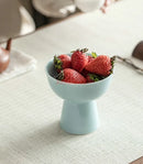 High Footed Ceramic Plate for Chinese Afternoon Tea Desserts by Ljojo