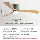Ljojo 38-Inch Modern Simplicity Ceiling Fan with Lights & Remote Control