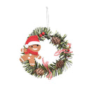 Ljojo Mini Christmas Wreath Ornament Set for Festive Decor