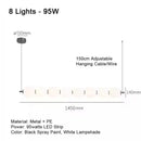 Ljojo LED French Chandelier: Modern Minimalist Lighting for Various Rooms